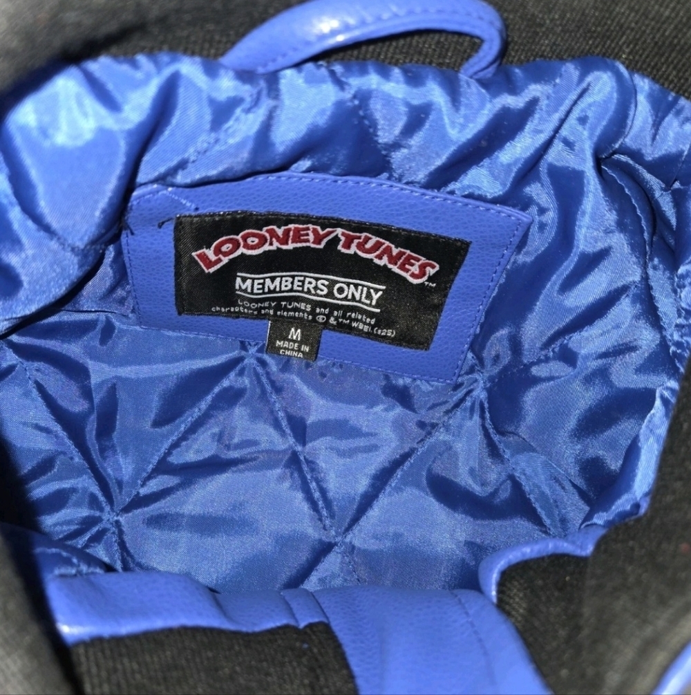 Members Only Bugs Bunny Looney Tunes LIMITED EDITION Racing Jacket Mens Sz M - Picture 11 of 14